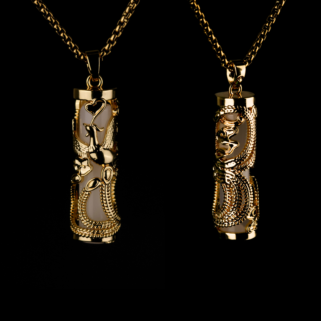 Phoenix with Moonstone Necklace