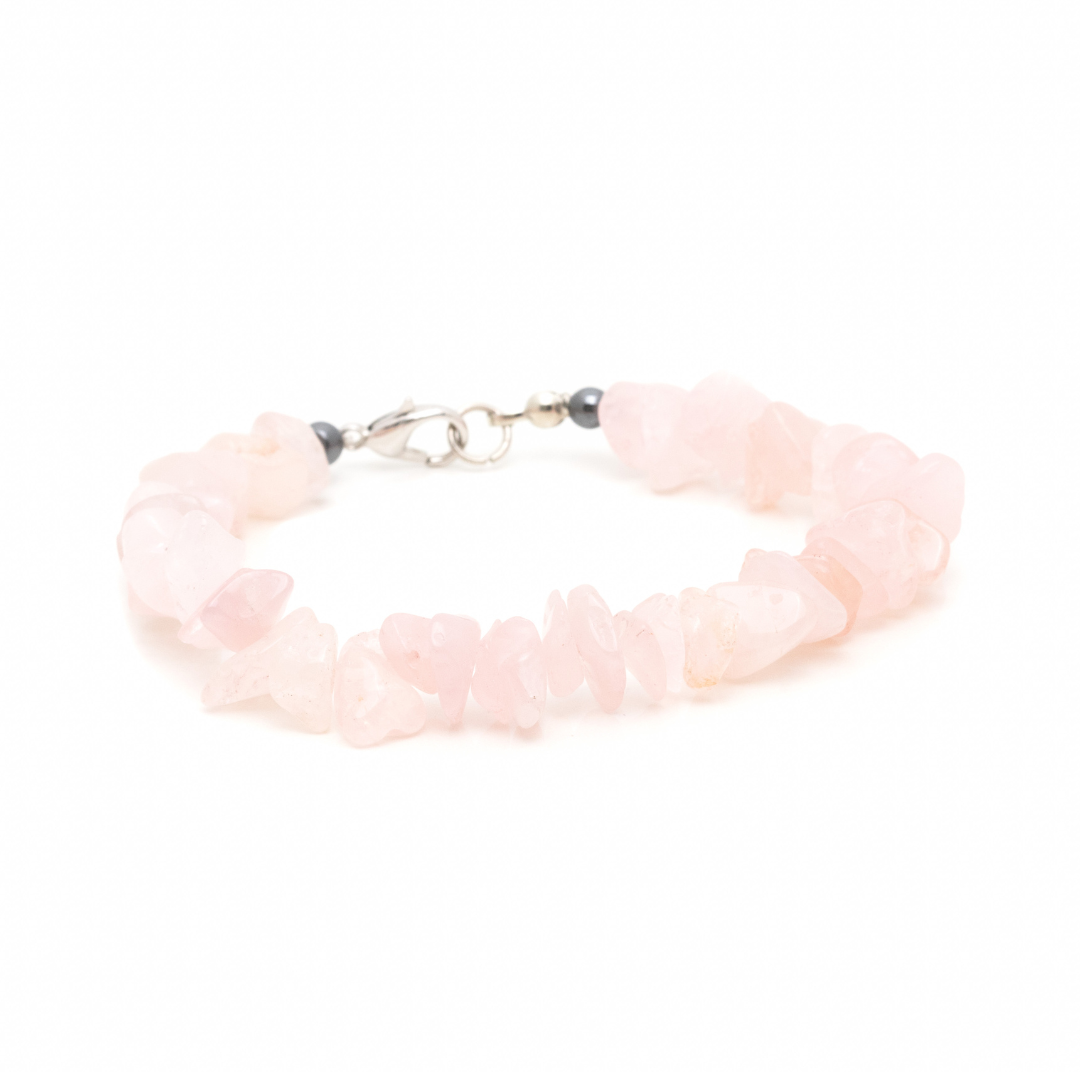 Rose Quartz Chips Bracelet