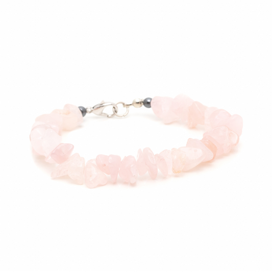 Rose Quartz Chips Bracelet