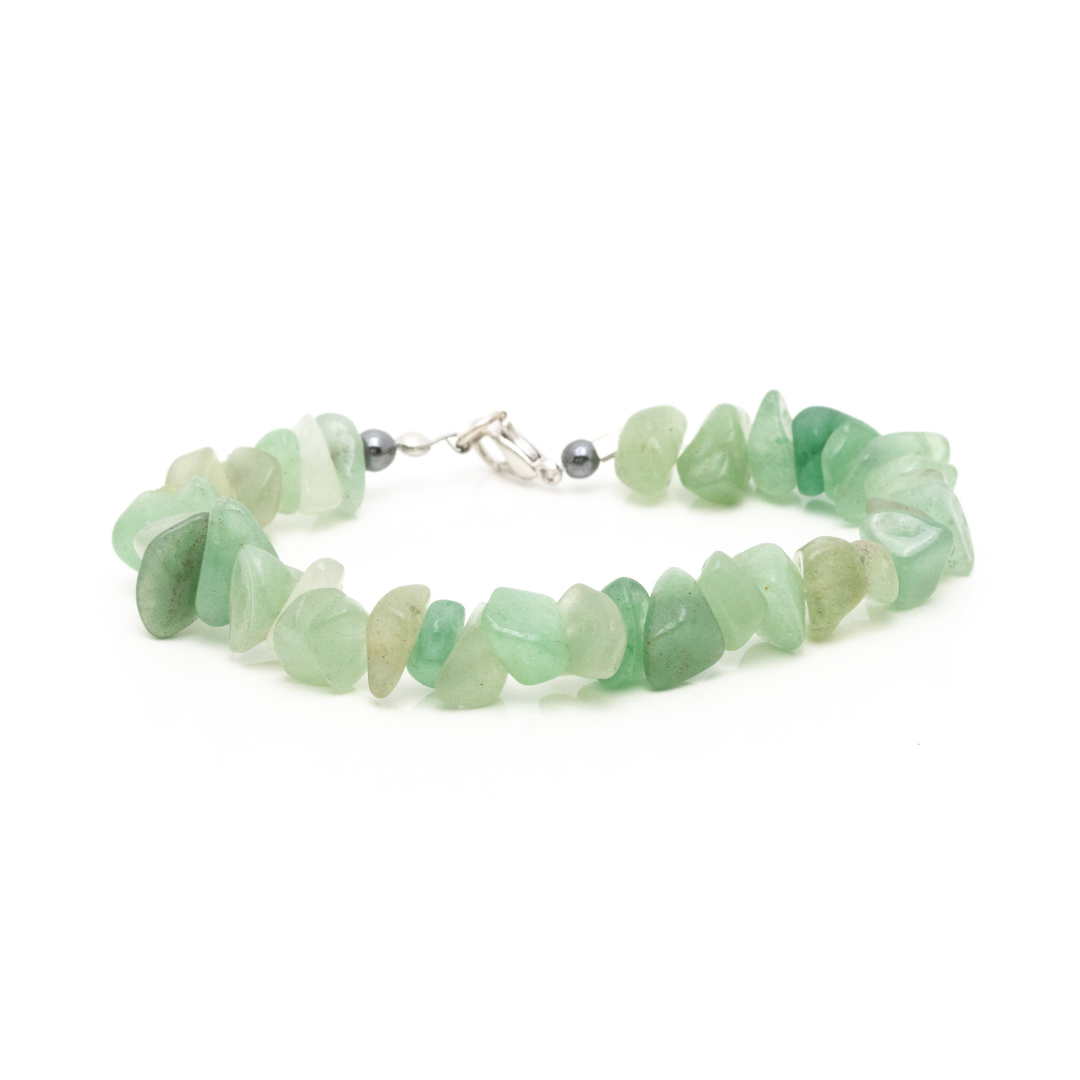 Green Jade Chips Bracelet