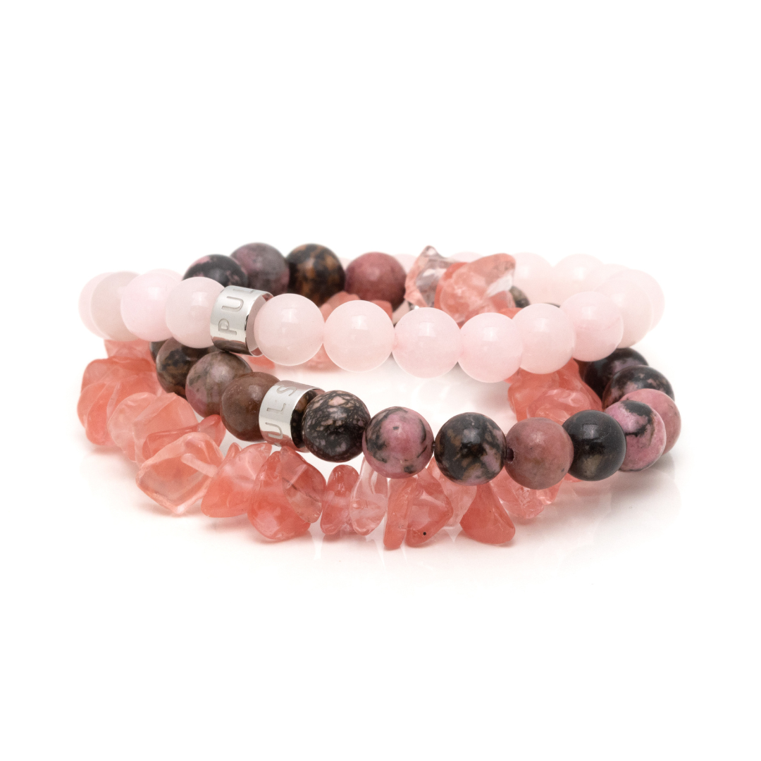 Love, Passion, and Healing Bundle - Rose Quartz, Rhodonite and Cherry Quartz