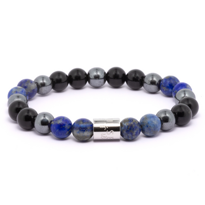 Andres II - Lapiz Lazuli, Black Onyx, & Hematite Bracelet