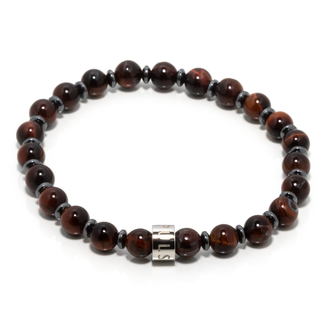 Felipe I - Red Tiger's Eye & Hematite Bracelet