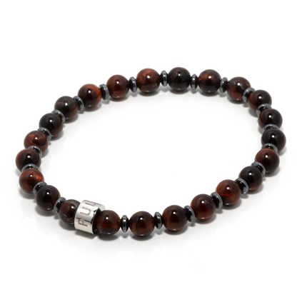 Felipe I - Red Tiger's Eye & Hematite Bracelet