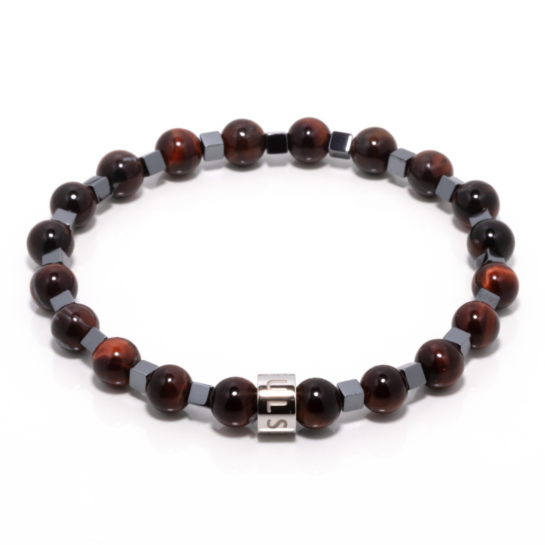 Felipe II - Red Tiger's Eye & Hematite Bracelet