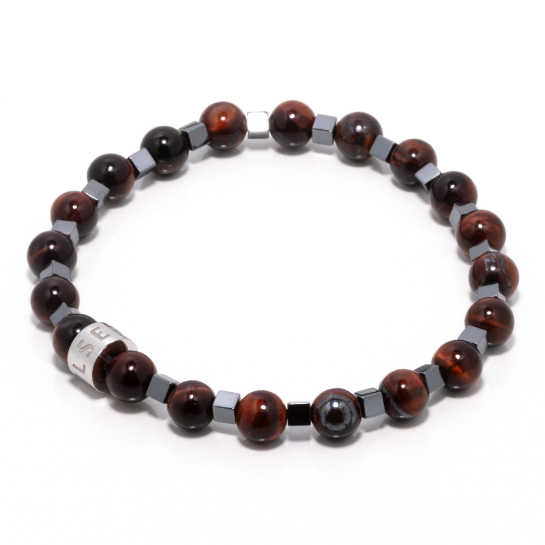 Felipe II - Red Tiger's Eye & Hematite Bracelet