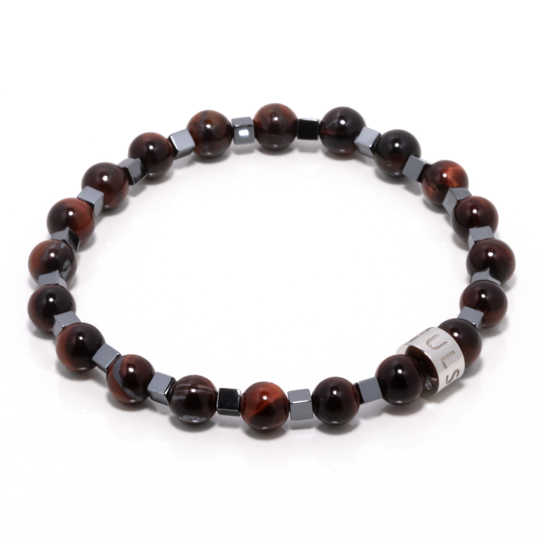 Felipe II - Red Tiger's Eye & Hematite Bracelet