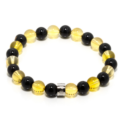 Jaime I - Citrine & Black Onyx Bracelet