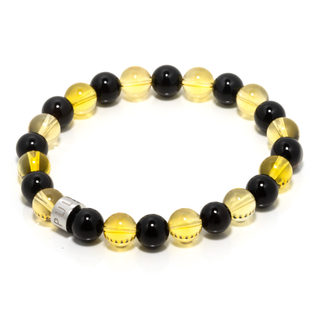 Jaime I - Citrine & Black Onyx Bracelet