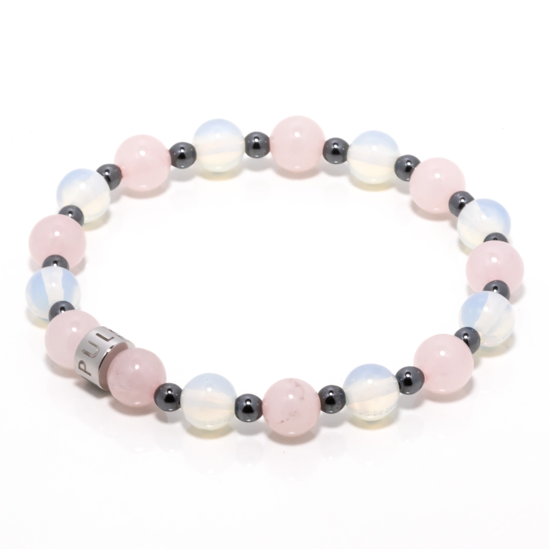 Lausina I - Moonstone, Rose Quartz & Hematite Bracelet