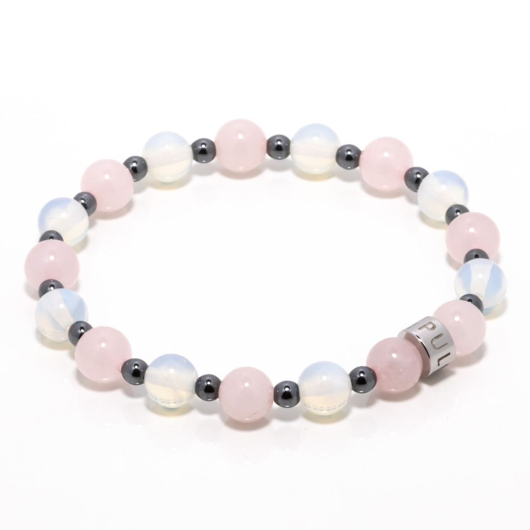 Lausina I - Moonstone, Rose Quartz & Hematite Bracelet