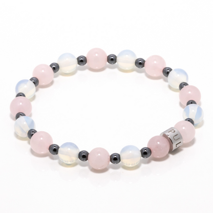 Lausina I - Moonstone, Rose Quartz & Hematite Bracelet