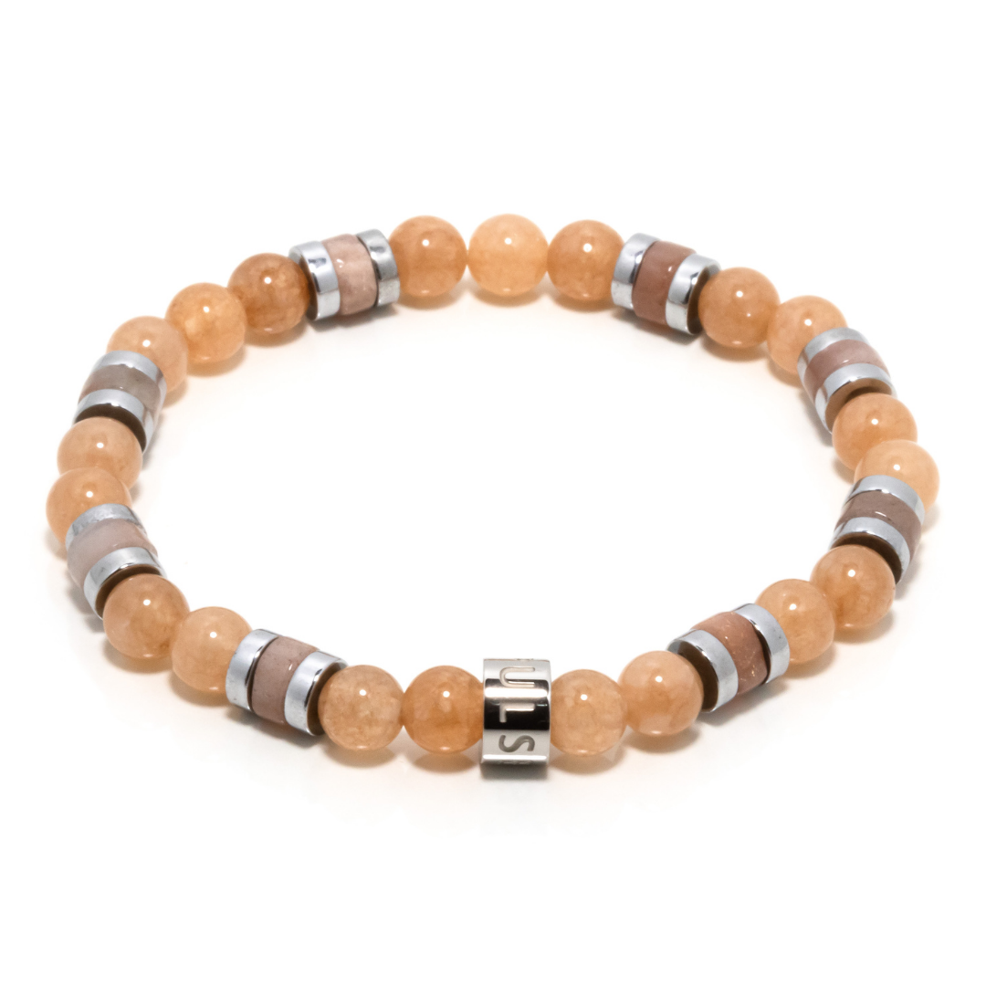 Lualhati II - Sunstone & Hematite Bracelet