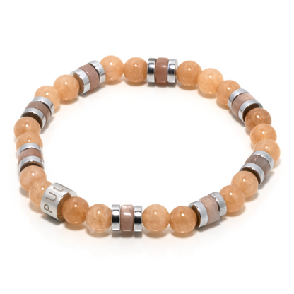 Lualhati II - Sunstone & Hematite Bracelet