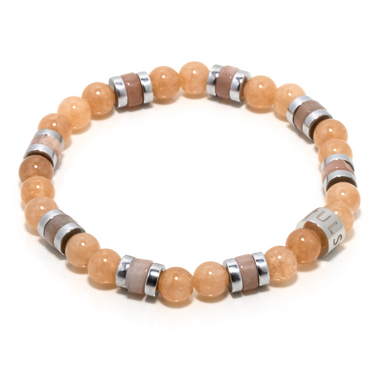 Lualhati II - Sunstone & Hematite Bracelet