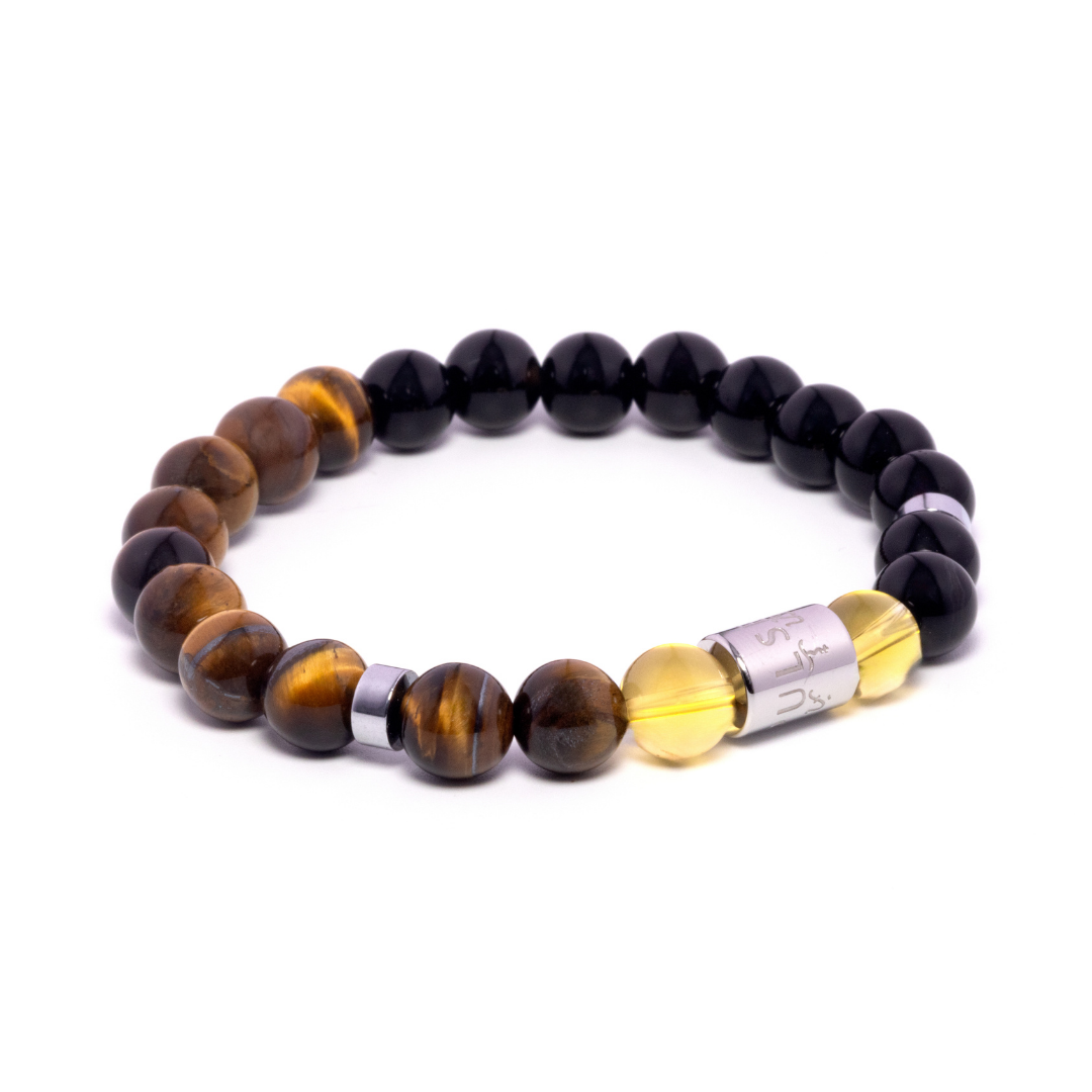 Black onyx and tiger eye bracelet deals
