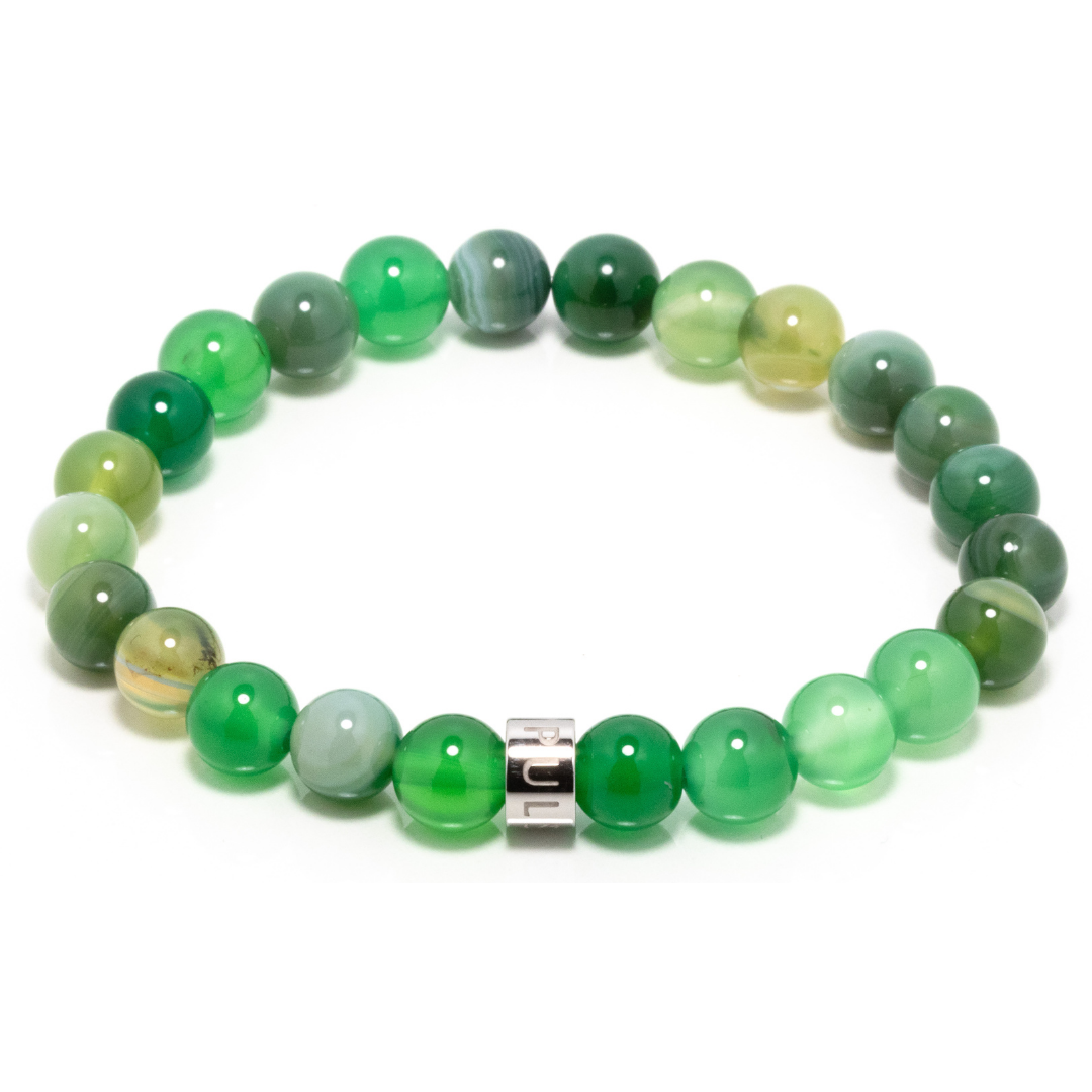 Lungti IX - Green Agate Bracelet