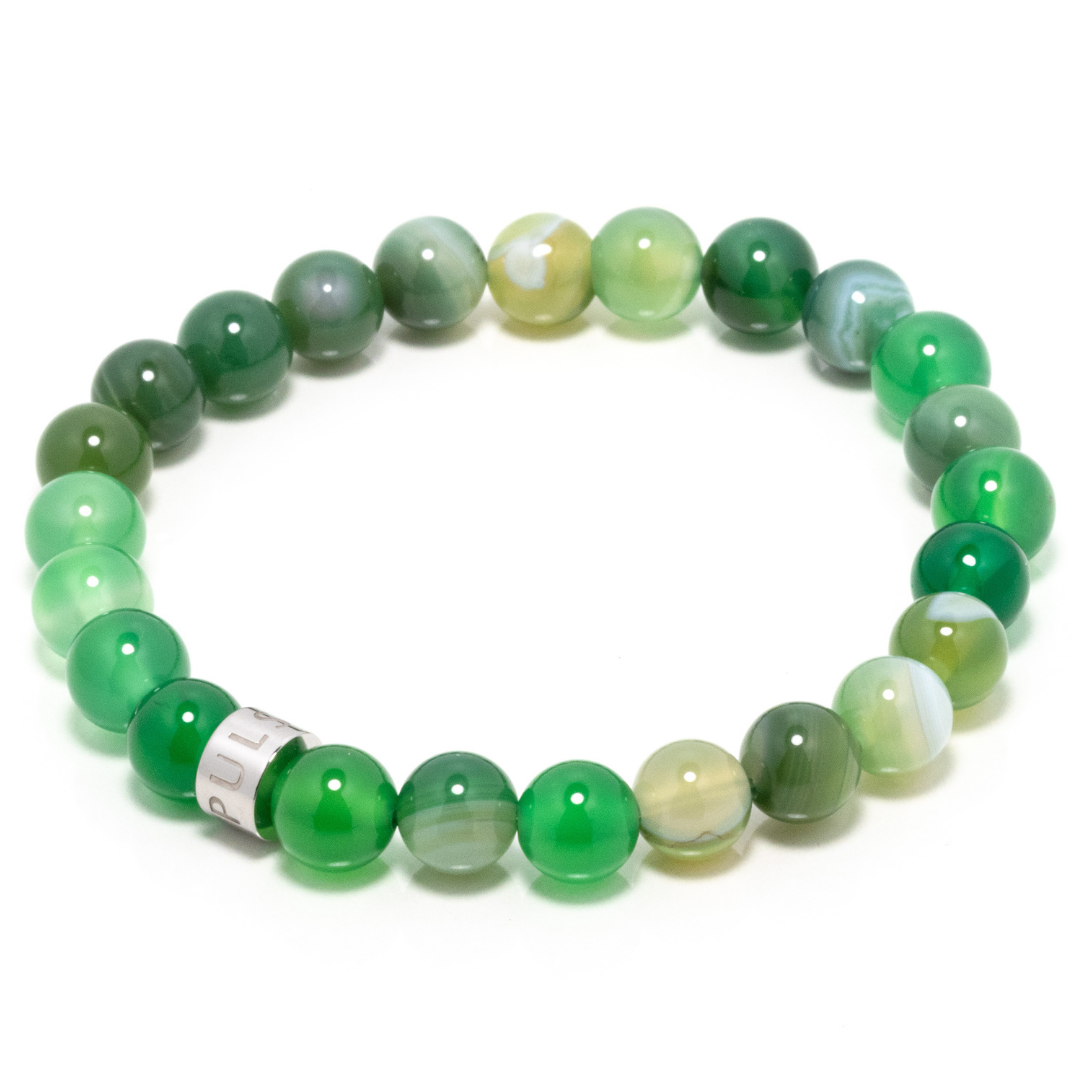 Lungti IX - Green Agate Bracelet