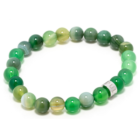 Lungti IX - Green Agate Bracelet