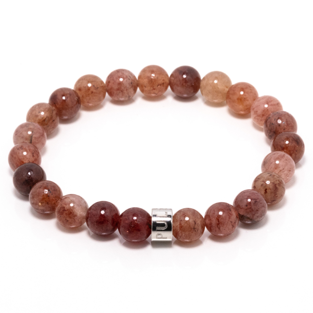 Kalimbahin VI - Strawberry Quartz Bracelet