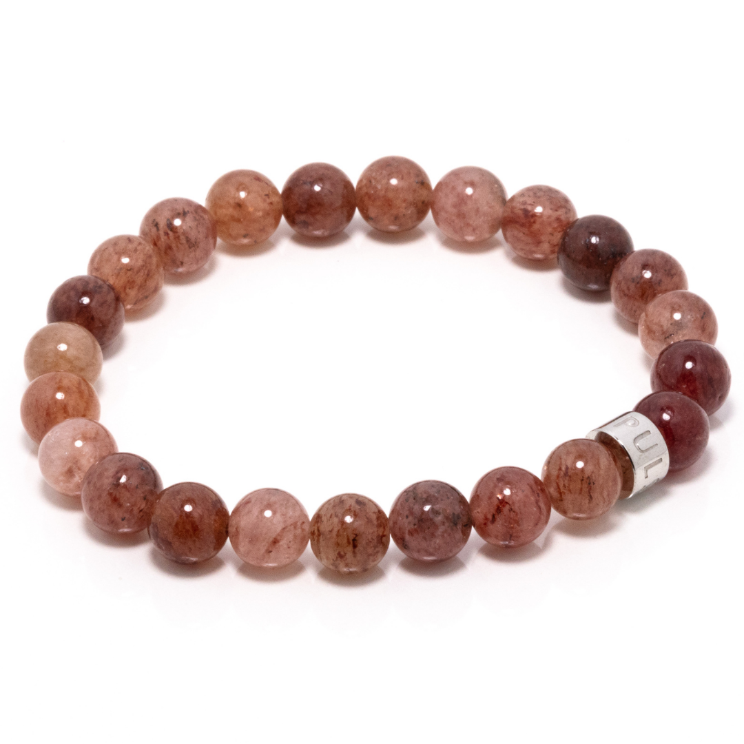 Kalimbahin VI - Strawberry Quartz Bracelet