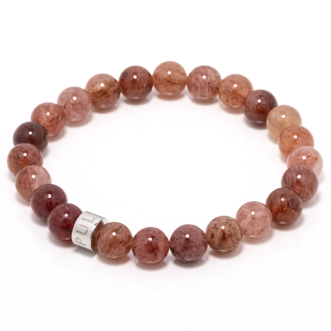 Kalimbahin VI - Strawberry Quartz Bracelet